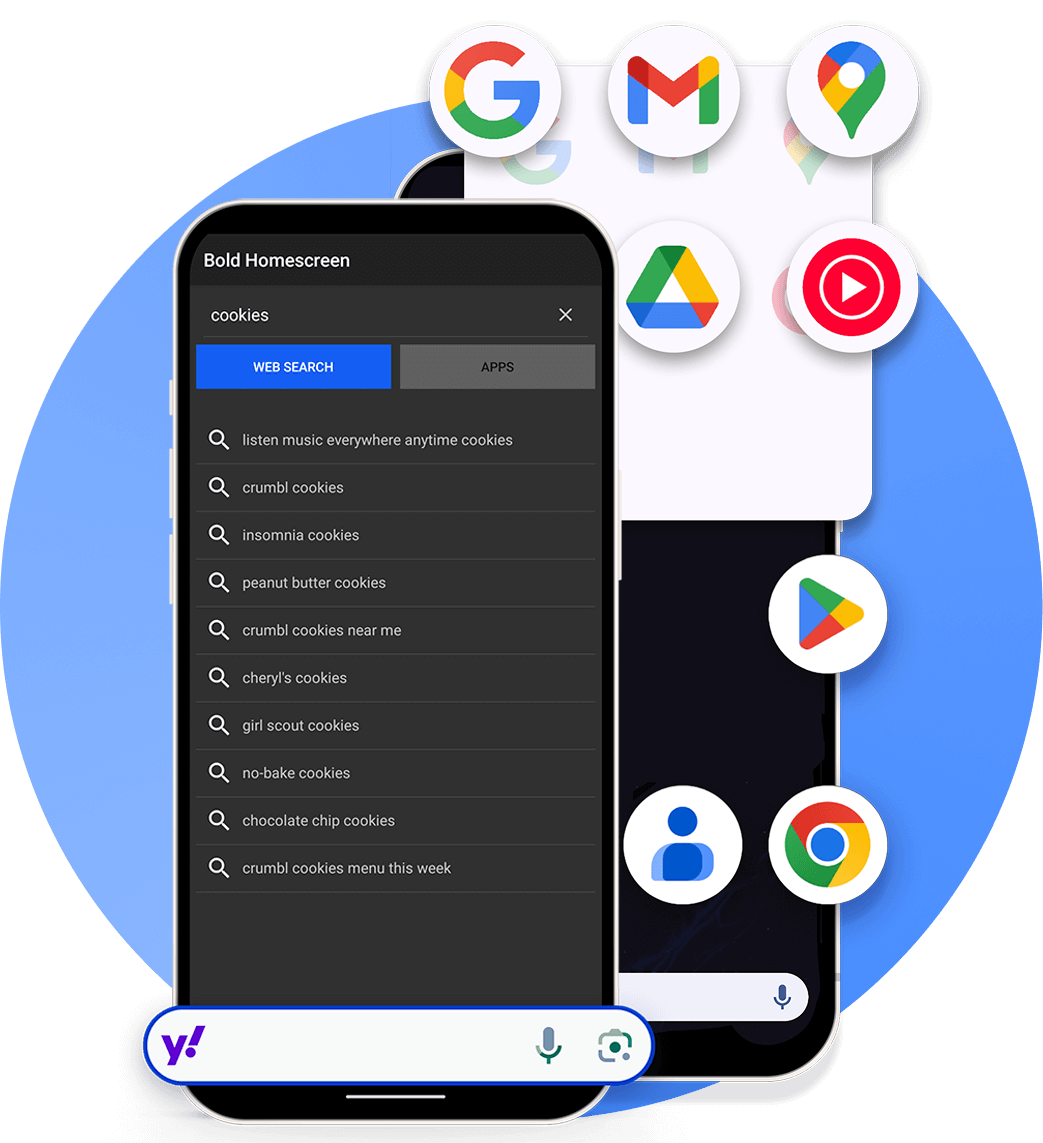 Two Smartphones showing app interface